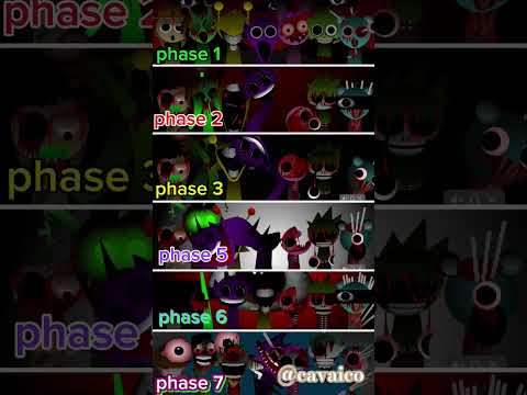 Incredibox Sprunki Phase's phase 1 phase 2 phase 3 phase 5 phase 6 phase 7 #sprunki #incredibox