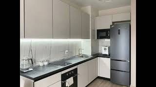 Современная угловая кофейная кухня с подсветкой Проект 79 фото 7