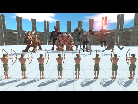 50 X ARCHIE THE ARCHER VS FACTION - Animal Revolt Battle Simulator