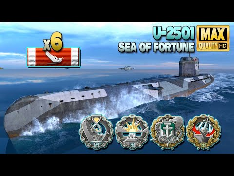 Submarine U-2501: Intense battle on Sea of Fortune - World of Warships