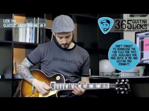 Lick 174/365 - Classic Jazzy Ending in F | 365 Guitar Licks Project