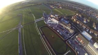 preview picture of video 'Drone flight over Stratford Racecourse - Stratlan 2014'