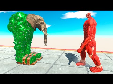 Colossal Titan vs Workshop Units - Animal Revolt Battle Simulator