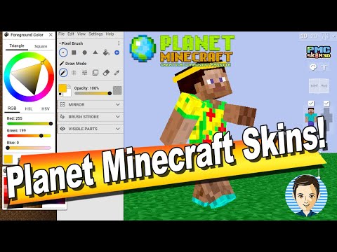 HTG George - How You Can Use the PLANET MINECRAFT Skins Editor - How to Edit Planet Minecraft Skins