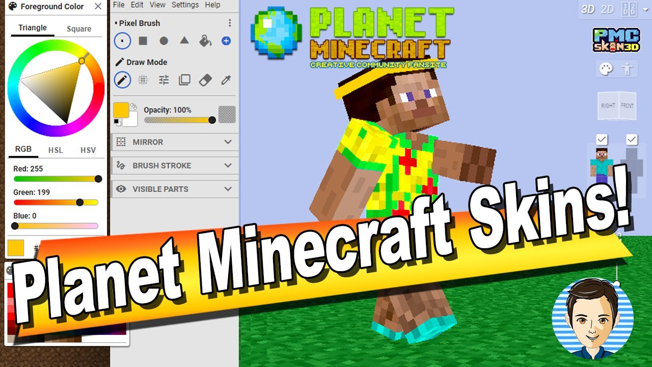 How You Can Use the PLANET MINECRAFT Skins Editor - How to Edit Planet Minecraft Skins