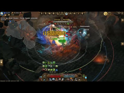 Ataque a Grimm en Mundo Paralelo con Modo de Fuego | Daño Máximo de 1,7 M | Drakensang Online