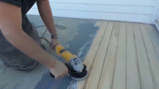 Diamabrush deck paint removal C.Q.S Omaha Ne