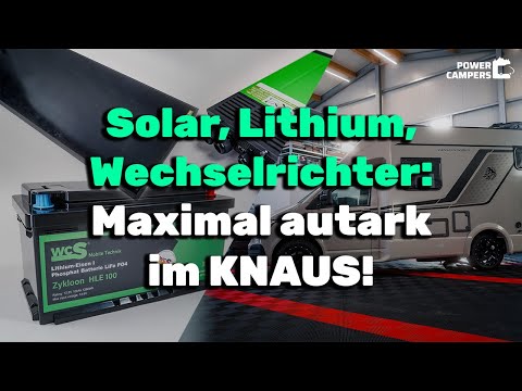 WCS-AUTARK-PAKET: Damit steht dir Welt offen! Solar, Lithium & Wechselrichter⚡ für dein Wohnmobil