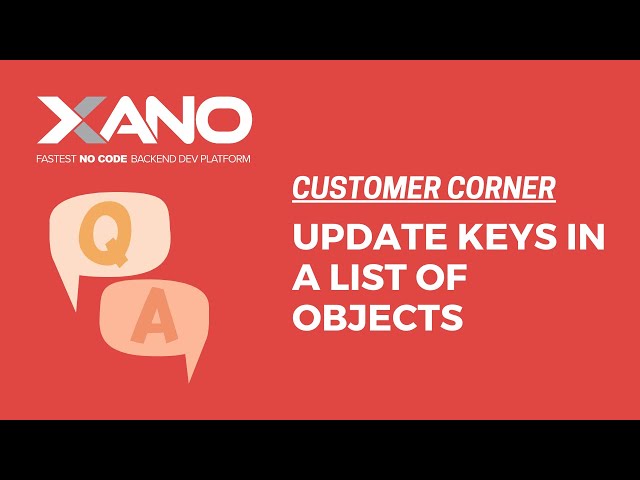 Update Keys in a List of Objects