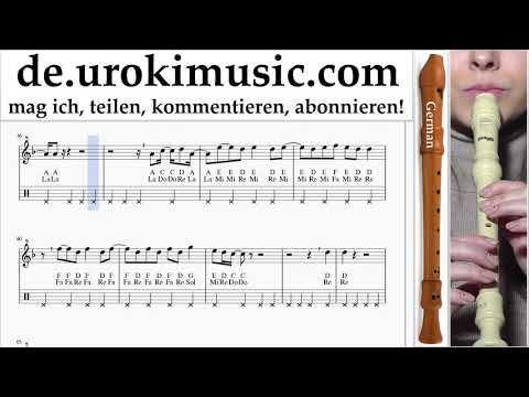 Blockflötenunterricht G. Childish Gambino - Feels Like Summer Noten Lernen um-i995