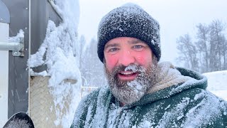 Alaska Cabin Life – It was ALL buried in snow when we returned