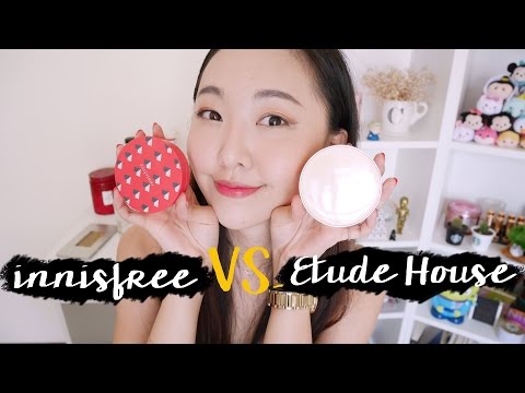 夏日霧面持久氣墊粉餅PK innisfree vs. Etude House /  Battle of Matte Long Wear Cushion Foundation