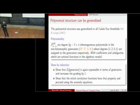 Murad Alim - Polynomial Rings and Topological Strings