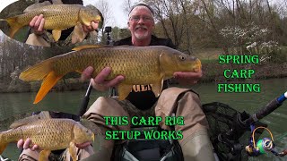 My Carp Rig Setup - Spring Feeder for Carp Fishing - Lake Carp or River Carp - How To Catch Them.