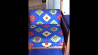 Stompa High Sleeper Bed features Sofa Bed and Desk