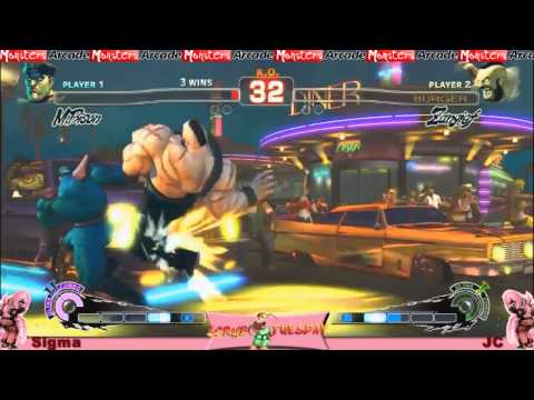 Monsters Arcade Ranking Battles SSF4 Sigma Vs JC