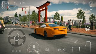 Car Parking Multiplayer – Exploring Japan Street in My Yellow Supra | Chill Free Roam Gameplay