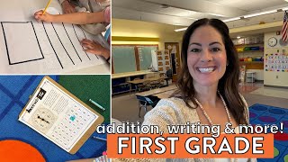 Addition to 10, Writing, and Phonics in First Grade // First Grade Activities for the Week!
