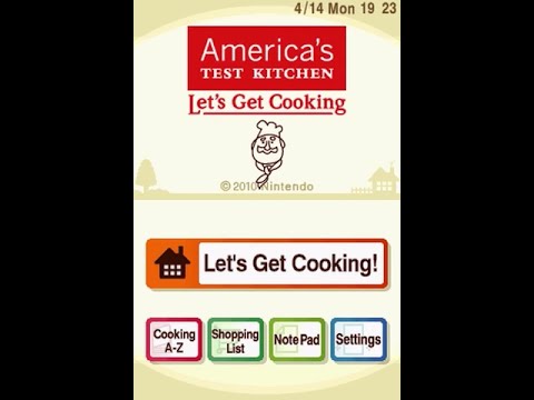 America's Test Kitchen: Let's Get Cooking (DS, USA) Playthrough