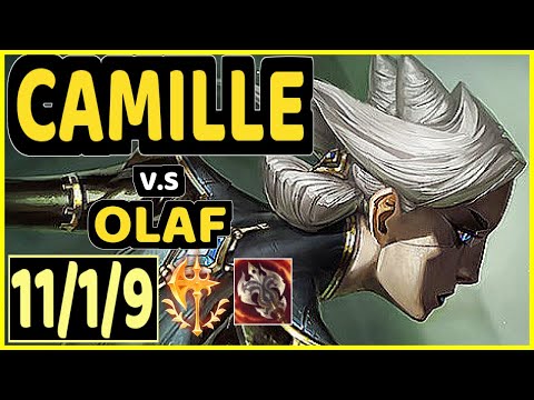 MAGIFELIX (CAMILLE) vs OLAF - 11/1/9 KDA TOP GAMEPLAY - EUW Ranked MASTER