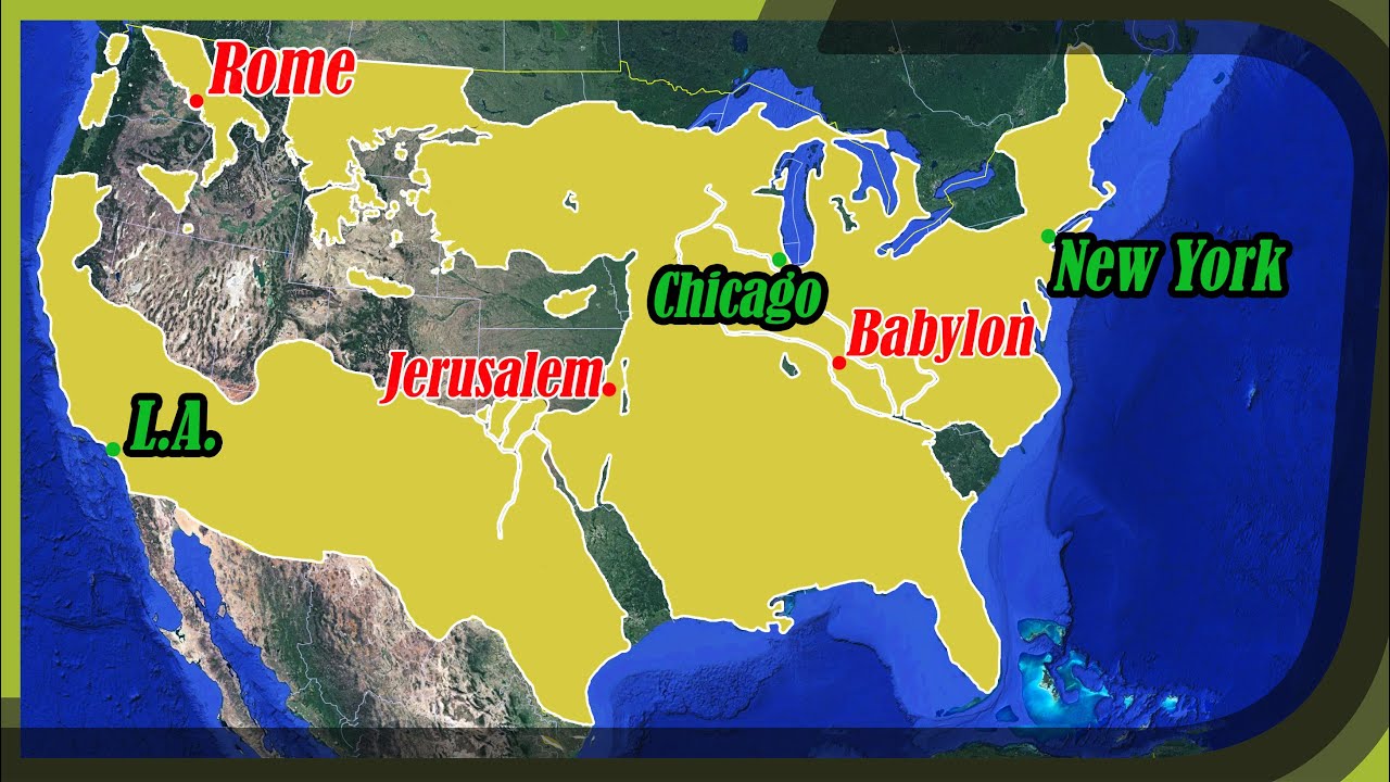 I Put a Scale Map of Bible Lands Over the Top of the United States. Here's What I Noticed