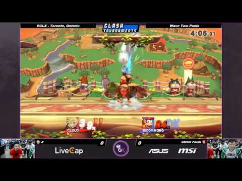 EGLX - Chrim Foish (Diddy Kong) vs Z (Cloud) - Smash 4 Wii U