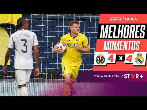 Gols e lances de Villarreal x Real Madrid