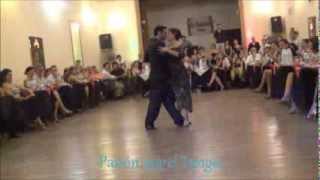 JIMENA  HOEFFNER y FERNANDO CARRASCO Bailando el Vals VIEJO PORTON en YIRA YIRA MILONGA