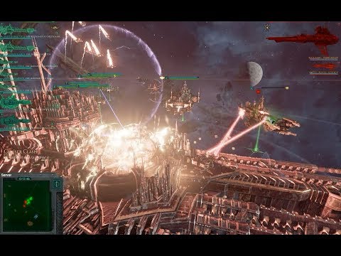 The Planet Killer has been destroyed by the Dark Angels, 1500 points - Battlefleet Gothic Armada