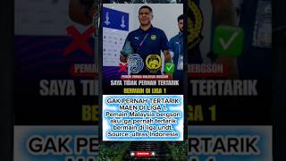 Download lagu 🗣️PEMAIN 🇲🇾: 'SAYA TIDAK PERNAH TERTARIK, BERMAIN DI LIGA 1' mp3
