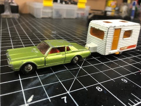 Matchbox Mercury Cougar & Lesney Caravan ASMR