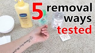 How to apply & remove temporary tattoos | 5 removal ways tested