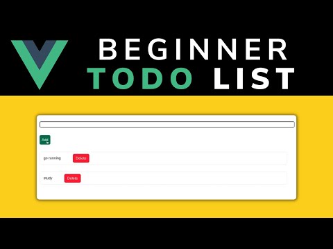 How To Create A Todo List In Vue js (Beginner Tutorial)