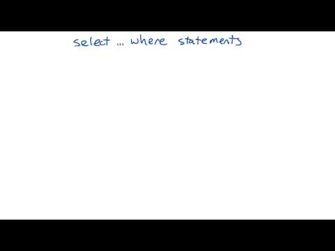 Select Where Intro to Relational Databases
