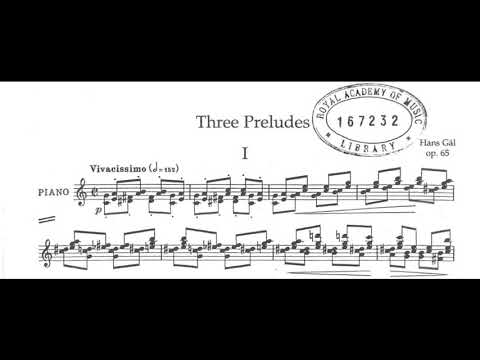 Hans Gál - Three Preludes, Op. 65