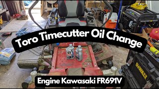 Toro Timecutter Oil Change - Engine Kawasaki FR691V