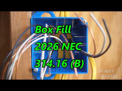 Box Fill Calculations NEC 2026 314.16 (B)