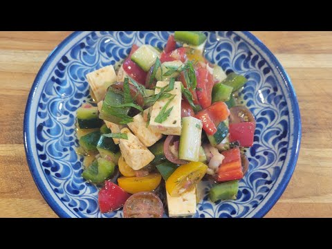 Jamaican Chef Prepares an Amazing Greek Salad