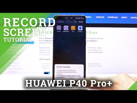 How to Record Screen in HUAWEI P40 Pro+ - Activate Screen Recorder