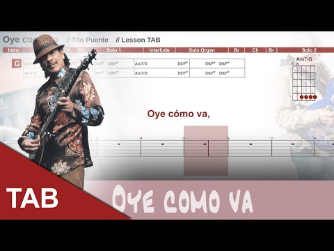 "Oye Como Va" Guitar Tutorial with Chords and Tabs - Learn Santana's Classic Latin Rock Song