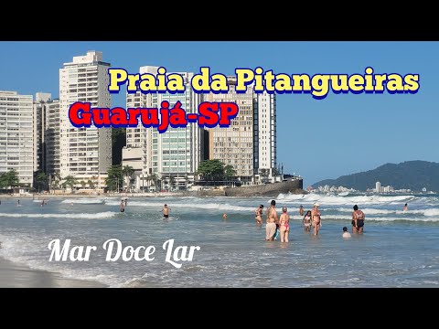 Guarujá - Pitangueiras Beach on this sunny Wednesday #viral #beach