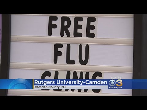Students at Rutgers University-Camden Receive Free Flu Shots