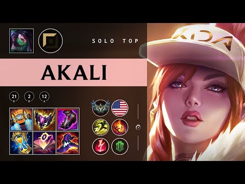 Akali Top vs Gangplank - NA Challenger Patch 25.22