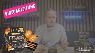 STADT LAND VOLLPFOSTEN: Das Kartenspiel - Videoanleitung | DENKRIESEN