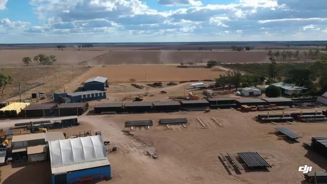 Ozcon Engineering (Dalby) from the air