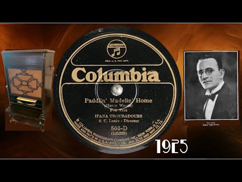 Roaring Twenties Music: Paddlin' Madelin' Home ~ Ipana Troubadours (Sam Lanin) - Columbia 600 Phono
