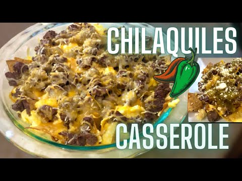 HEALTHY CHILAQUILES CASSEROLE | LOW CALORIE HIGH...