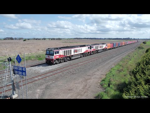 CSR's Lead 7922V SCT/SBR Dooen Container Freight Train (22/9/2022) - PoathTV Australian Railways