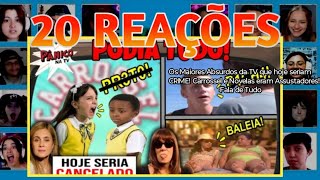 20 REAÇÕES | MULT REACT | Os Maiores Absurdos da TV que hoje seriam CRIME! Carrossel e Novelas