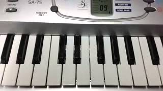 Video thumbnail for CASIO SA-75 by Keyboards - review - repair